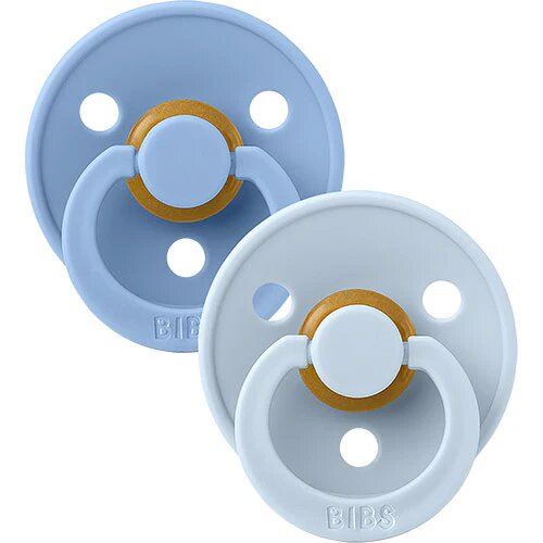 Bibs Colour Size 2  2 Pack Sky Blue Baby Blue