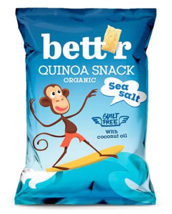 Quinoasnack Havsalt øko    50 Gram