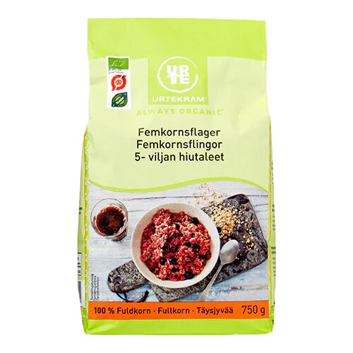 Femkornsflager økologisk 750 Gram