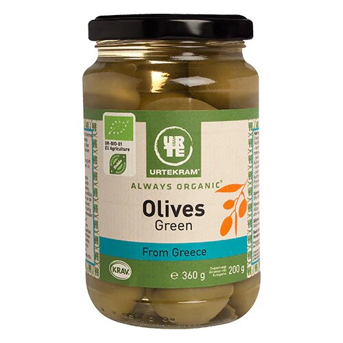 Oliven Grønne øko 360 Gram