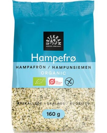 Hampefrø Glutenfri økologisk   160 Gram