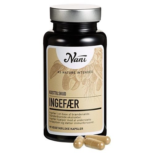 Nani Food State Ingefær   90 Kapsler