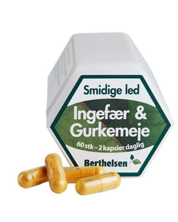Berthelsen Ingefær   Gurkemeje 60 Kapsler