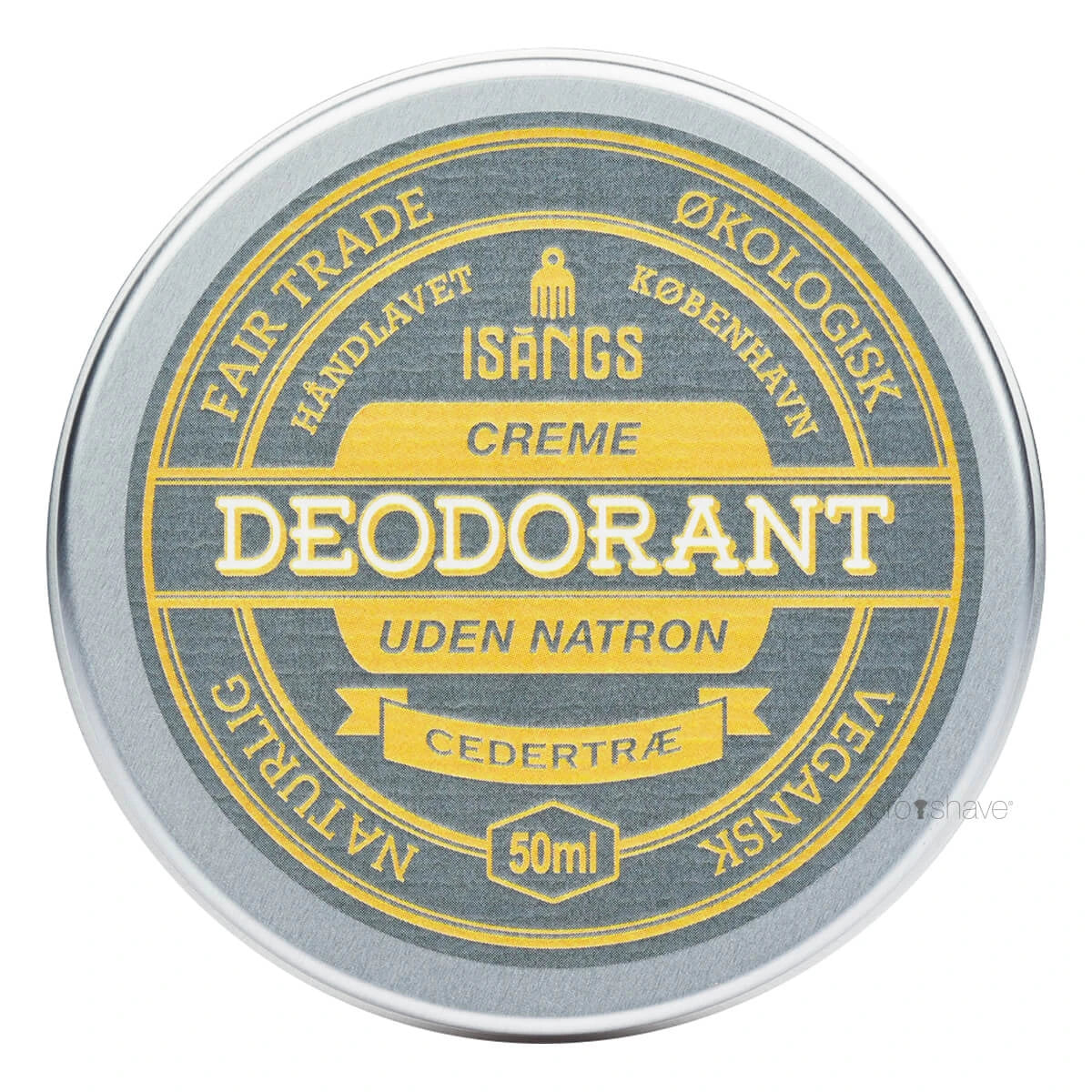 Isangs Creme Deodorant Uden Natron Cedertræ 50 Ml