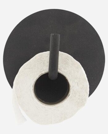 House Doctor Toiletpapirholder  Text  Sort Aluminium