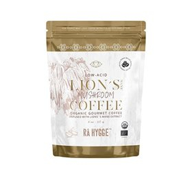 Rå Hygge Kaffe M  Lion S Mane Svampeekstrakt  Hele Bønner ø  Bull  227 G     X