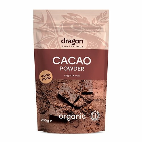 Kakaopulver økologisk   Dragon Foods   200 Gram