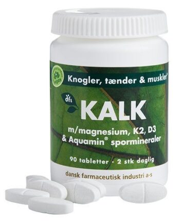 Dfi Kalk M  Magnesium  K2  D3   Spormineraler  90tab