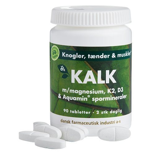 Dfi Kalk M  Magnesium  K2  D3   Spormineraler  90tab