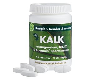 Dfi Kalk M  Magnesium  K2  D3   Spormineraler 90 Tab