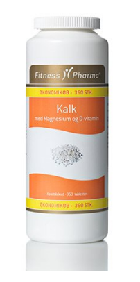 Fitness Pharma Kalk M  Magnesium Og D3 Vitamin  350 Kapsler