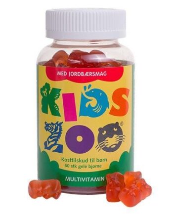 Kids Zoo Multivitamin M  Jordbærsmag   60 Stk