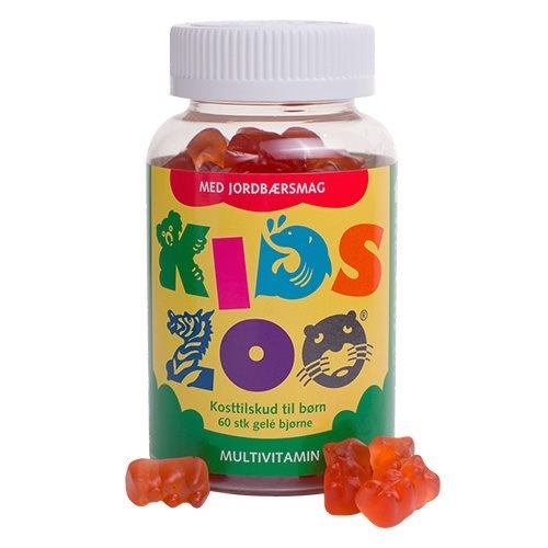 Kids Zoo Multivitamin M  Jordbærsmag   60 Stk