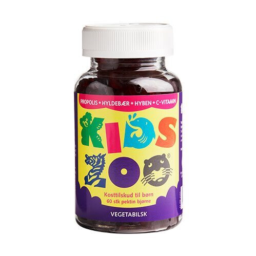 Kids Zoo Propolis M Hyld Hyben C Vit Vegetabilsk  60stk