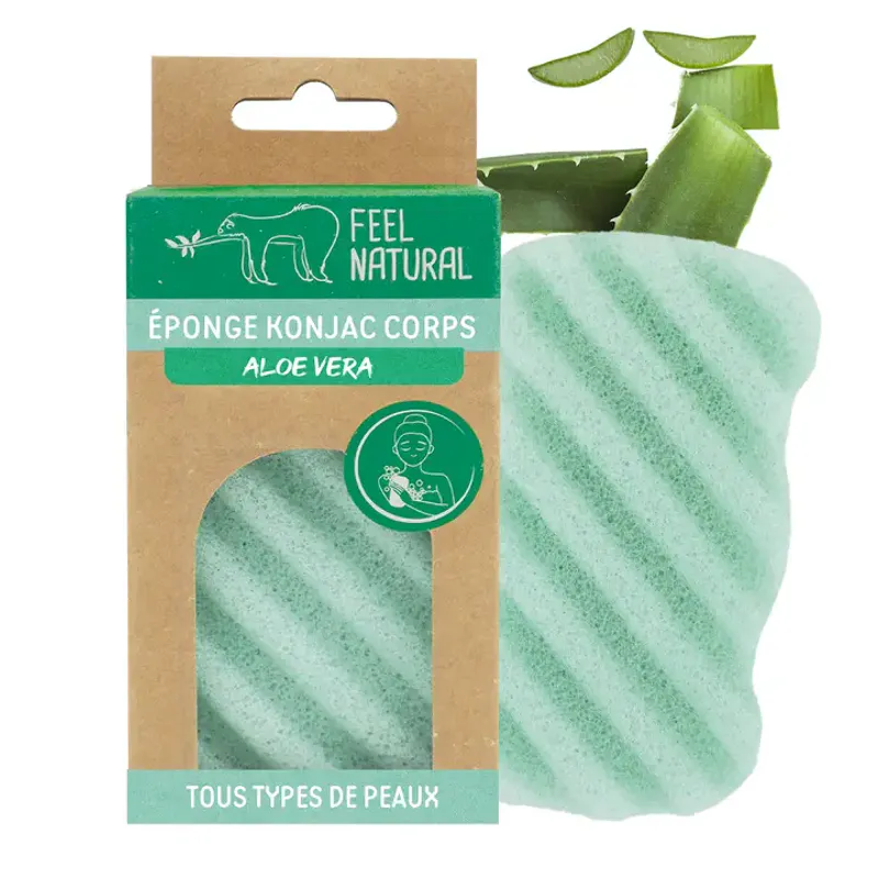Konjac Svamp Til Krop Med Aloe Vera
