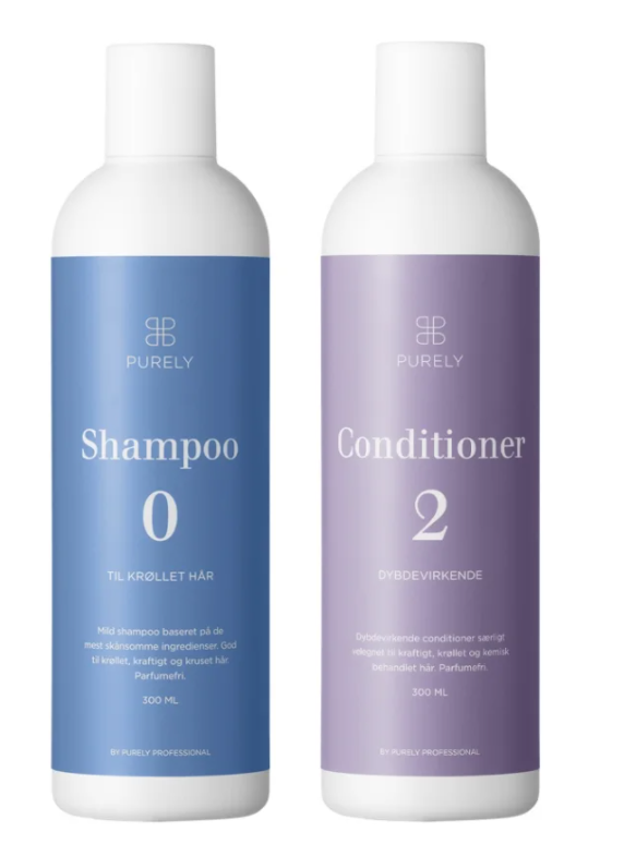 Purely Professional   Sæt Til Krøller I Kraftigt Hår M  Shampoo 0 Og Conditioner 2