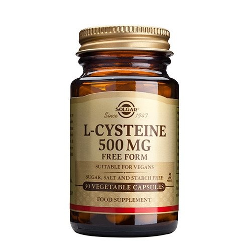 Solgar L Cystein 500 Mg Aminosyre  30 Kap 34g