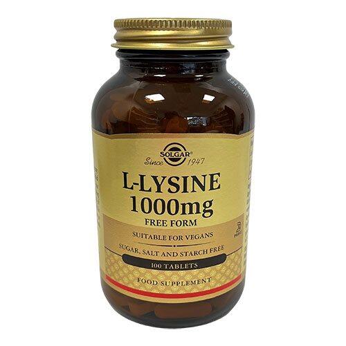 Solgar L Lysine 1000 Mg  100tab