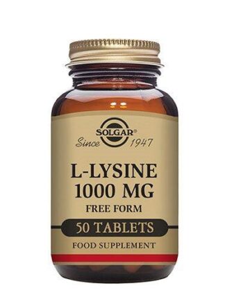 L Lysine 1000 Mg Solgar   50 Tabletter