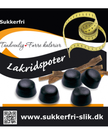 Sukkerfri Lakridspoter 80 G