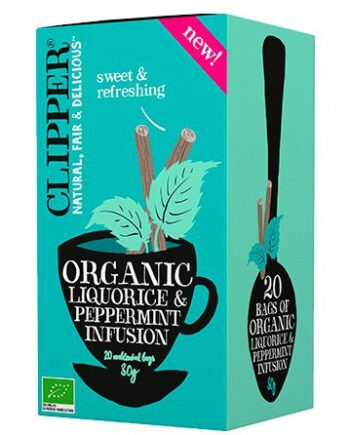Clipper Lakridsrod   Pebermynte Te ø  30g