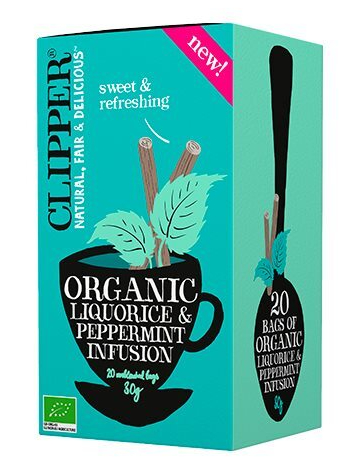 Clipper Lakridsrod   Pebermynte Te ø  30g