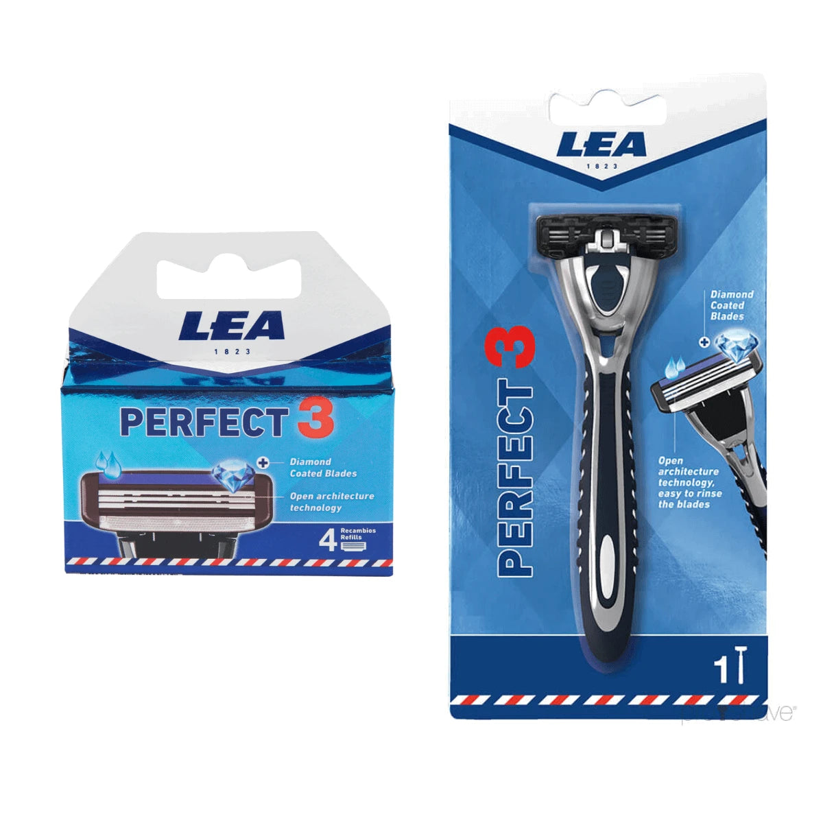Lea Classic Perfect 3 Sæt  Skraber   Barberblade