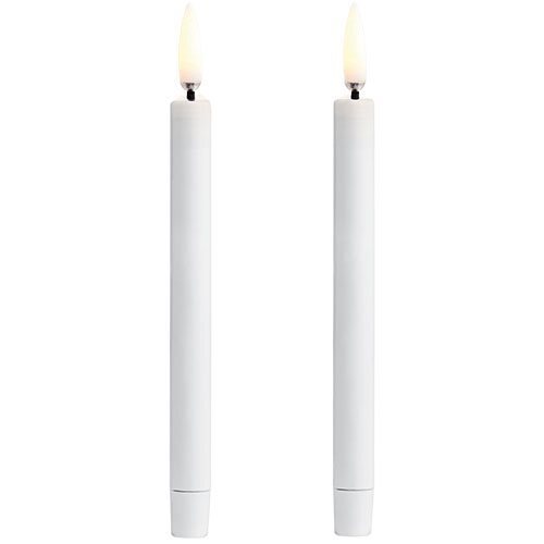Led Mini Taper Candle  White  2 Pack  1 3x13 8 Cm