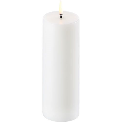 Led Pillar Candle  Nordic White  Smooth  5 8x15 Cm   1 Stk