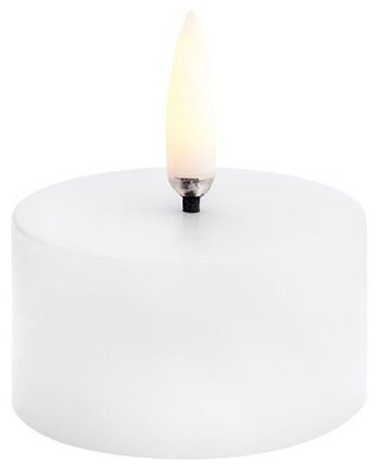 Led Pillar Candle  Nordic White  Smooth  5x2 8 Cm   1 Stk