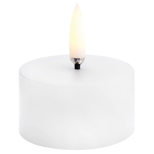 Led Pillar Candle  Nordic White  Smooth  5x2 8 Cm   1 Stk