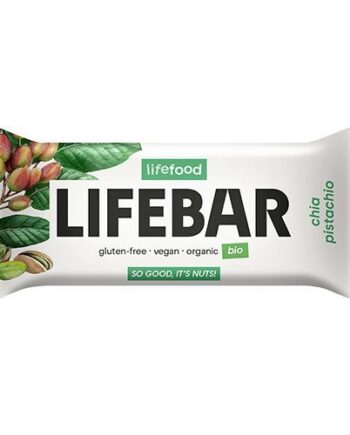 Lifebar Chia Pistacie Raw økologisk   40 Gram