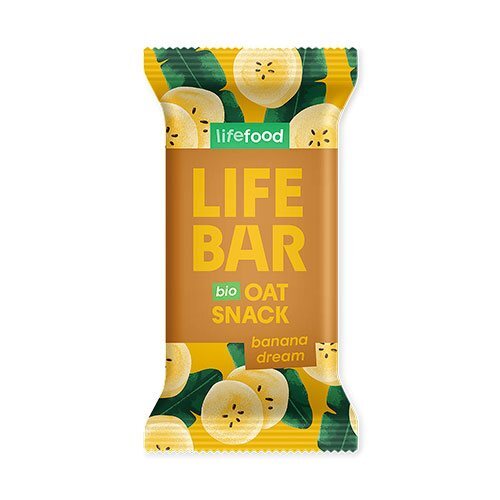 Lifebar Havre Snack Banana Dream økologisk   40 Gram