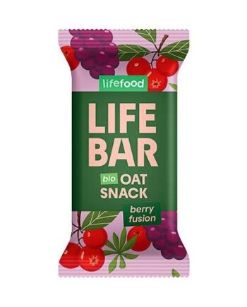 Lifebar Havre Snack Berry Fusion økologisk   40 Gram