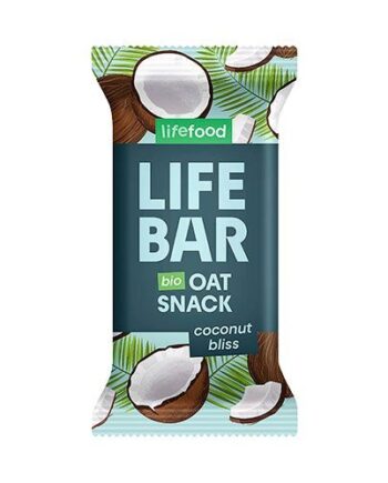 Lifebar Havre Snack Coconut Bliss økologisk   40 Gram