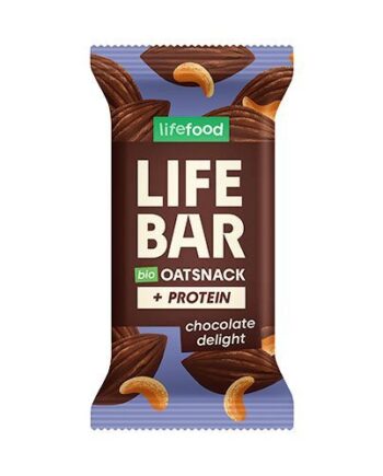 Lifebar Havre Snack Protein Chocolate Delight økologisk   40 Gram