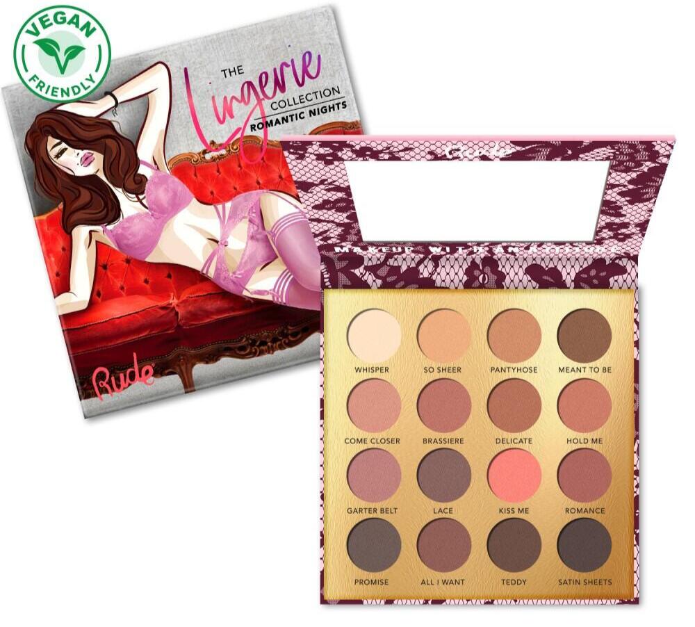 Rude Cosmetics Eyeshadow Palette  Quot The Lingerie Collection Quot  Romantic Nights 15g