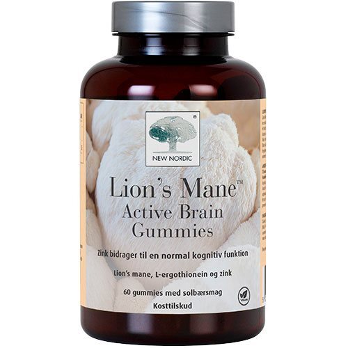 New Nordic Lions Mane Active Brain Gummies 60gum