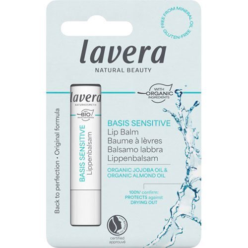 Lavera Læbepomade Basis Sensitiv Jojoba Olie   Almond Olie Lavera  4 G
