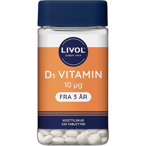 Livol Vitamin D 10 ? G  220 Tab   50 G