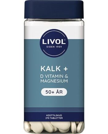 Livol Kalk   D Vitamin   Magnesium   270 Tabletter