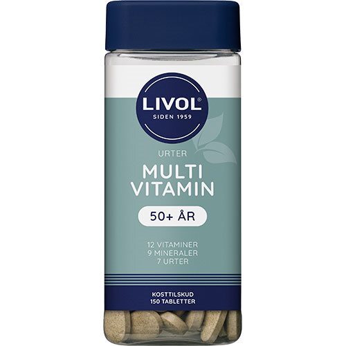 Livol Multivitamin M Urter 50    150 Tabletter