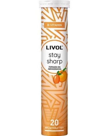 Livol Stay Sharp  Fersken Og Abrikossmag   20 Tabletter