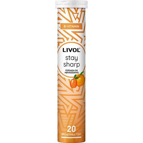Livol Stay Sharp  Fersken Og Abrikossmag   20 Tabletter