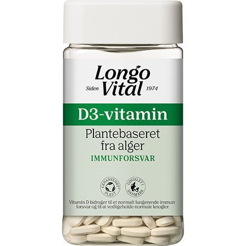 Longo Vital D Vitamin   180 Tabletter