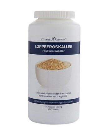 Loppefrøskaller Psyllium Fitness Pharma   225 Kapsler