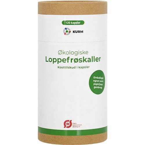 Kurm Loppefrøskaller Psyllium økologisk   120 Kapsler