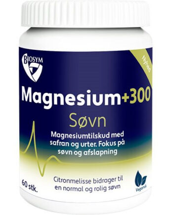 Biosym Magnesium  300 Søvn 60 Kapsler