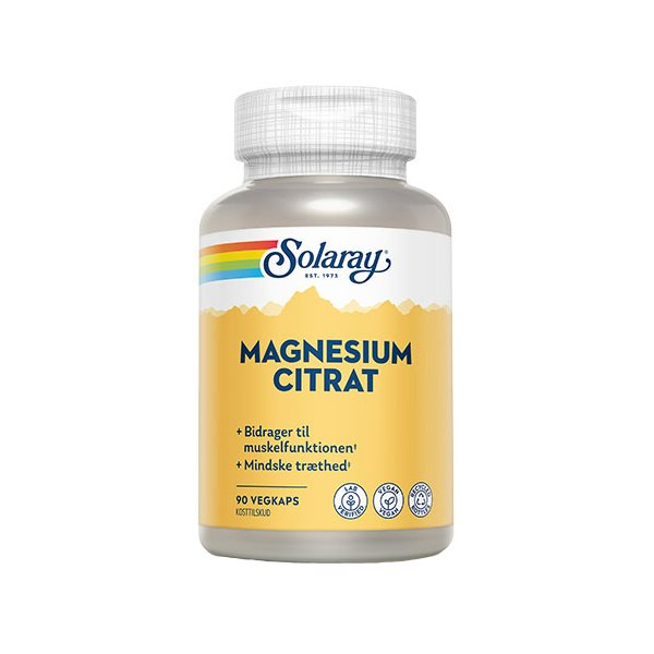 Solaray Magnesium Citrat 90 Kapsler