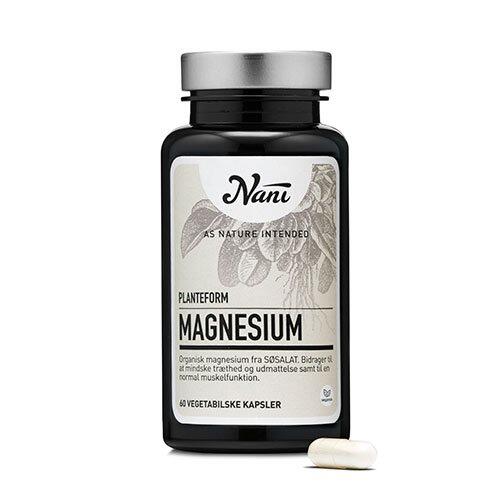 Magnesium Organisk Planteform Nani   60 Kapsler